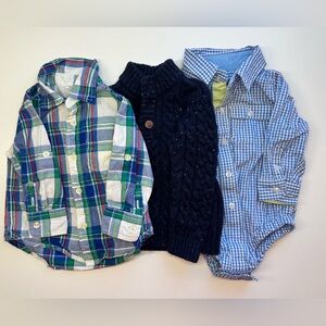 Toddler Boys Bundle 12-24M| Gap, Gymboree, Beetle & Thread Button Downs/Sweater